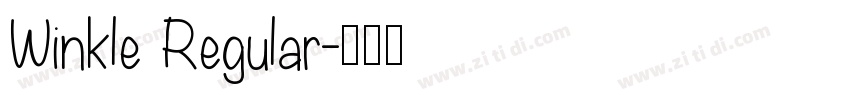 Winkle Regular字体转换